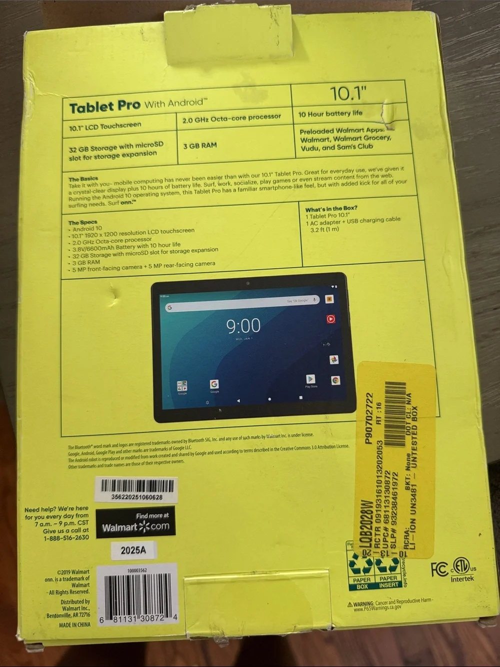 Onn. Tablet Pro 10.1